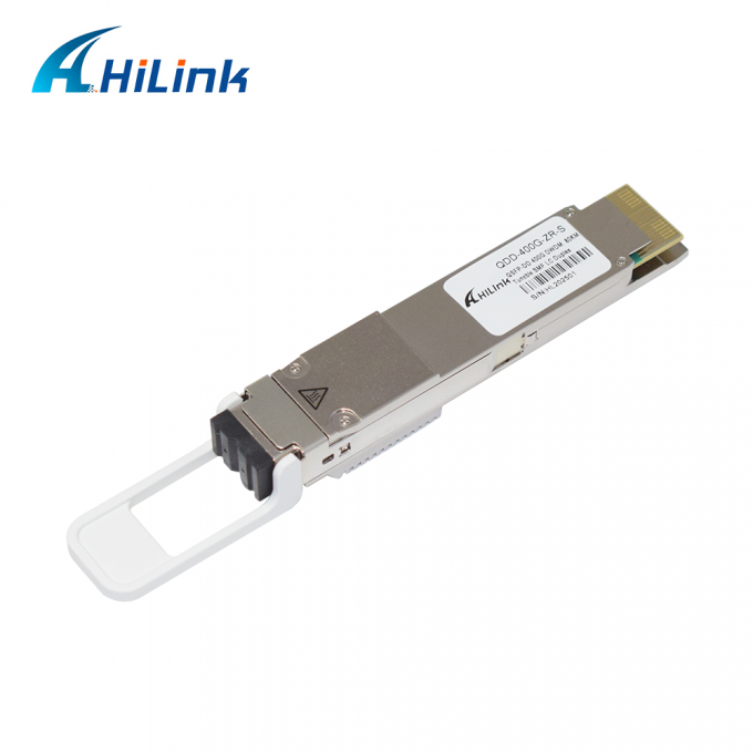 QSFP DD 400GBASE DWDM ZR 80KM Alıcı Modülü QDD-400G-ZR-S DWDM Düzenlenebilir SMF LC DOM 0
