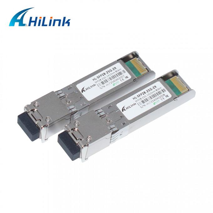 25G ZR SFP 80KM LC 25G Ethernet SFP Alıcı DOM 1310nm Fiber Optic Alıcılar 3
