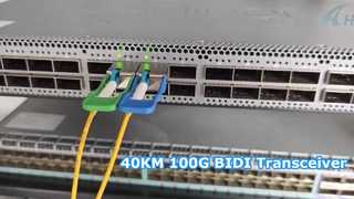 100G QSFP28 BIDI Alıcı-Verici 40KM'nin Test Edilmesi