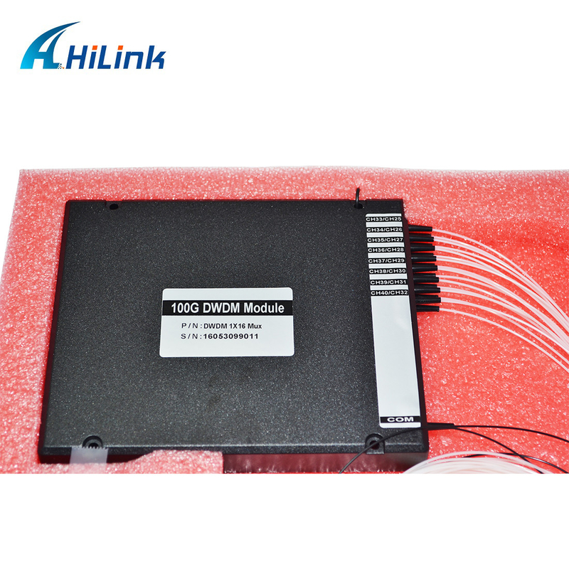 16 Kanal DWDM MUX DEMUX C Bandı CH25-CH40 Tek Fiber LC UPC Konektörü