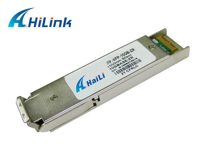 Uyumlu Cisco 10G XFP Alıcı, XFP 10G ZR 1550nm 80km ayarlanabilir LC bağlantısı ile