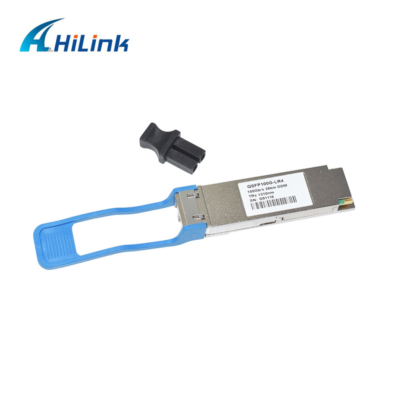 100G QSFP28 Optik Alıcı Modülü LR4 1310nm 25KM 4 Kanal LAN WDM Çift LC 25KM Ethernet