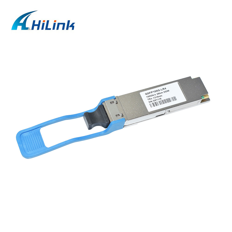 100G QSFP28 Optik Alıcı Modülü LR4 1310nm 25KM 4 Kanal LAN WDM Çift LC 25KM Ethernet