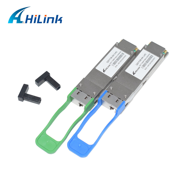 100G QSFP28 Alıcı Modülü BIDI 40KM 1304/1309nm EML+APD QSFP28-BX-D40 Alıcı