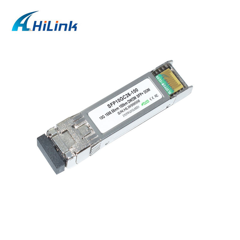 Uzun mesafe iletimi için 10G DWDM 100KM Optik Alıcı Modülü 100GHz C Bant Optik Modülü