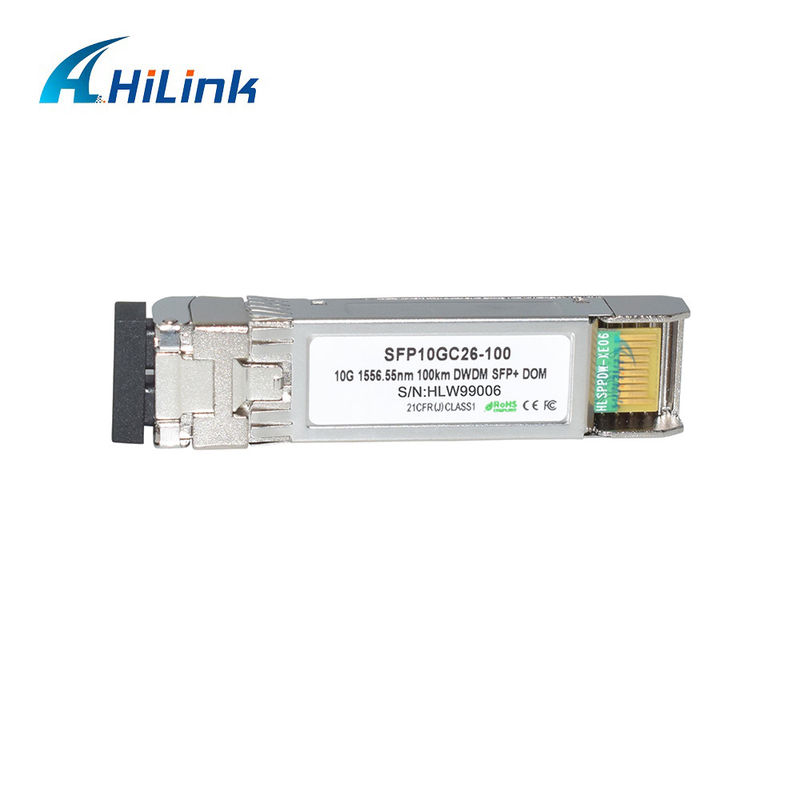 Uzun mesafe iletimi için 10G DWDM 100KM Optik Alıcı Modülü 100GHz C Bant Optik Modülü