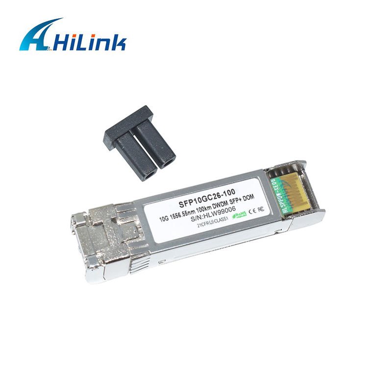 Uzun mesafe iletimi için 10G DWDM 100KM Optik Alıcı Modülü 100GHz C Bant Optik Modülü