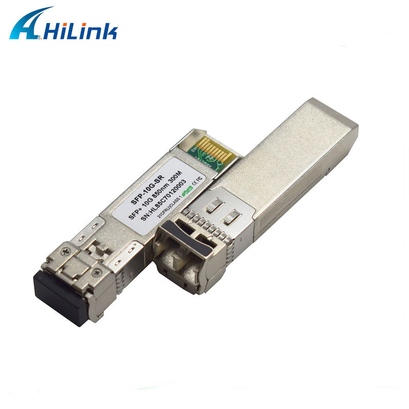 SFP+ 10Gig Ethernet Modülü 10G SR 850nm 300M LC Duplex DDM Fiber Optic Transceiver 4G Ağı WDM Fonksiyonu FTTH SFP-10G-SR için