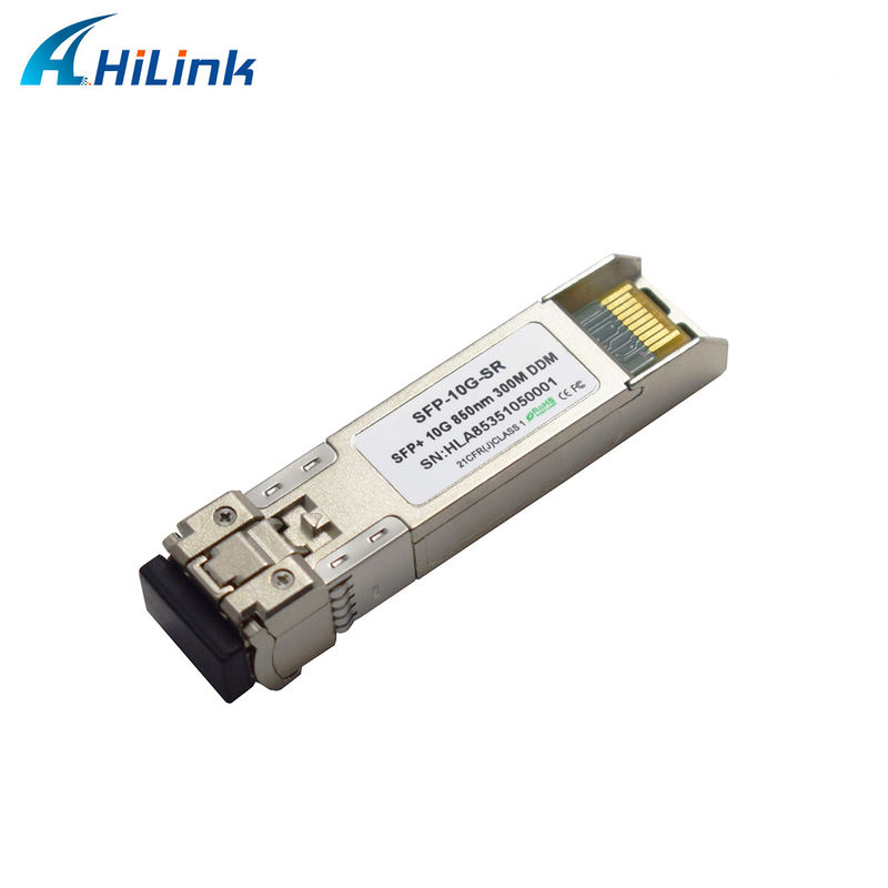 SFP+ 10Gig Ethernet Modülü 10G SR 850nm 300M LC Duplex DDM Fiber Optic Transceiver 4G Ağı WDM Fonksiyonu FTTH SFP-10G-SR için