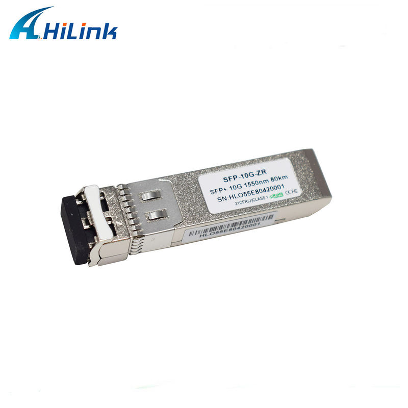 80KM Uzaklık SFP 10G SMF 1550nm ZR Duplex LC DDM EML Göndericisi ile Optik Modülü