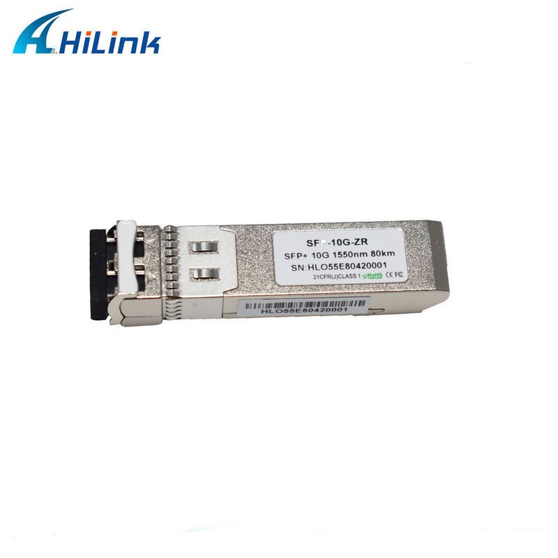 80KM Uzaklık SFP 10G SMF 1550nm ZR Duplex LC DDM EML Göndericisi ile Optik Modülü