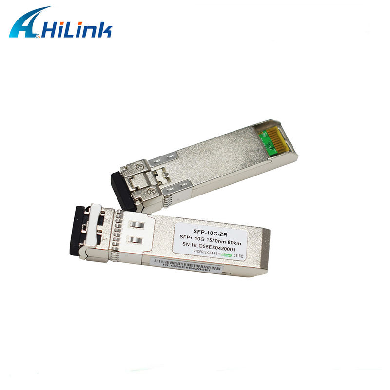 80KM Uzaklık SFP 10G SMF 1550nm ZR Duplex LC DDM EML Göndericisi ile Optik Modülü