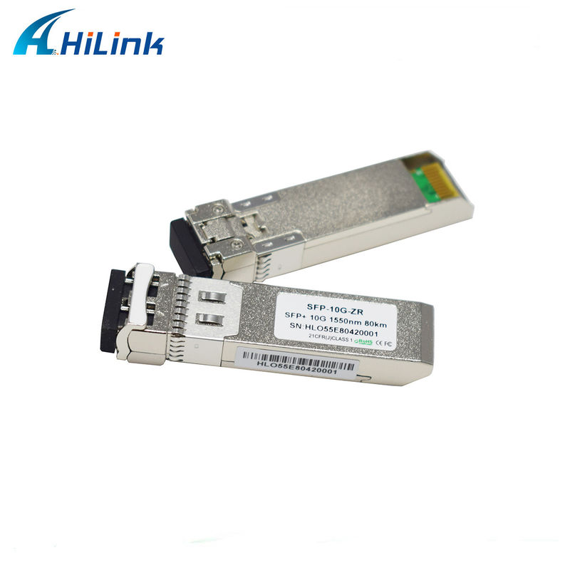 80KM Uzaklık SFP 10G SMF 1550nm ZR Duplex LC DDM EML Göndericisi ile Optik Modülü
