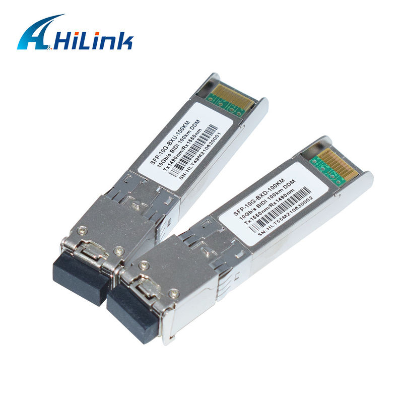 10g SFP+ Bidi 100km TX1490NM/RX1550NM LC Fiber Optik Alıcı-İletici SFP-10G-BX-100KM