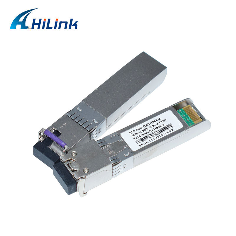 10g SFP+ Bidi 100km TX1490NM/RX1550NM LC Fiber Optik Alıcı-İletici SFP-10G-BX-100KM