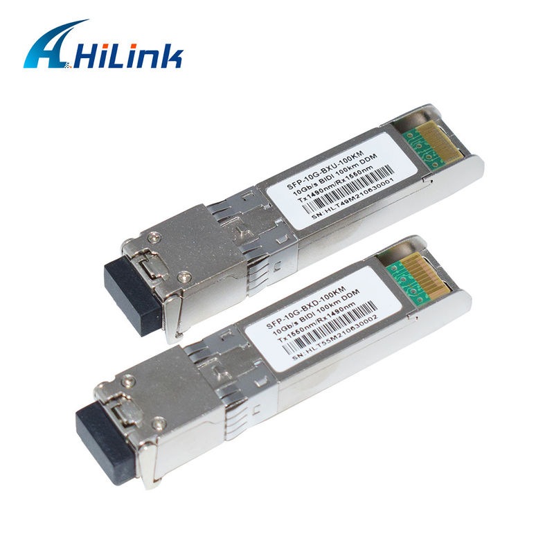 10g SFP+ Bidi 100km TX1490NM/RX1550NM LC Fiber Optik Alıcı-İletici SFP-10G-BX-100KM