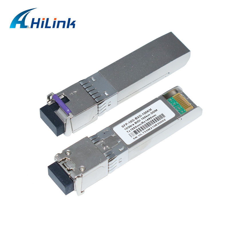 10g SFP+ Bidi 100km TX1490NM/RX1550NM LC Fiber Optik Alıcı-İletici SFP-10G-BX-100KM