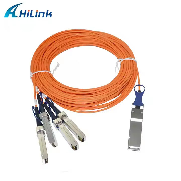 40G QSFP+ 4XSFP AOC Kablosu MMF 1M-5M QSFP'den 4-SFP+ Aktif Optik Kablolara