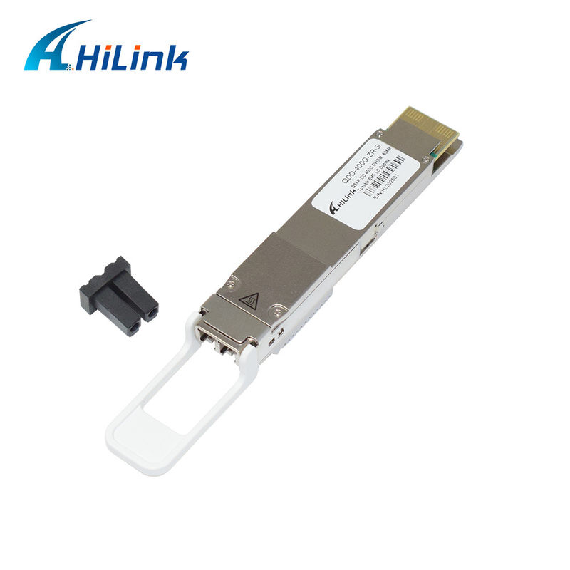 QSFP DD 400GBASE DWDM ZR 80KM Alıcı Modülü QDD-400G-ZR-S DWDM Düzenlenebilir SMF LC DOM