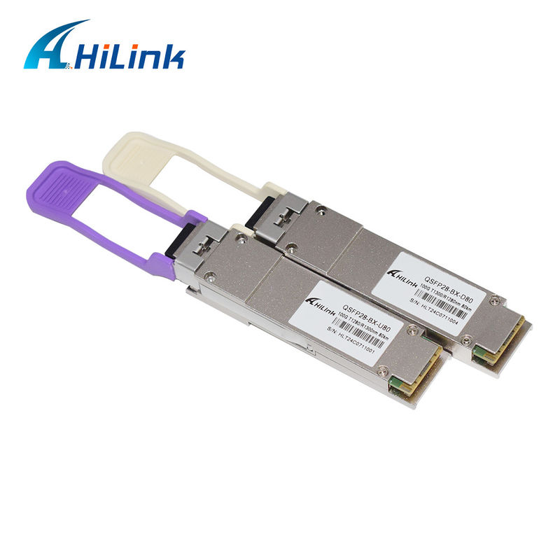 QSFP28 BIDI 100G ZR QSFP28 80km 1280/1300nm 100GBASE-BX80 QSFP28 Modülü 80km LC