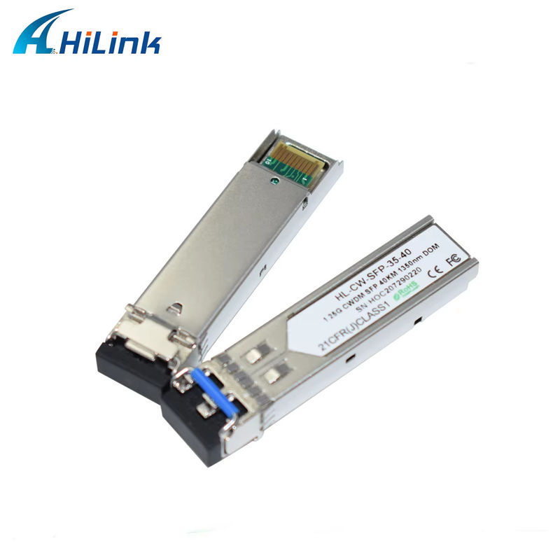 Hilink 1.25G CWDM SFP Fiber Optik Alıcı-Verici 1350nm 40km Veri Merkezi için