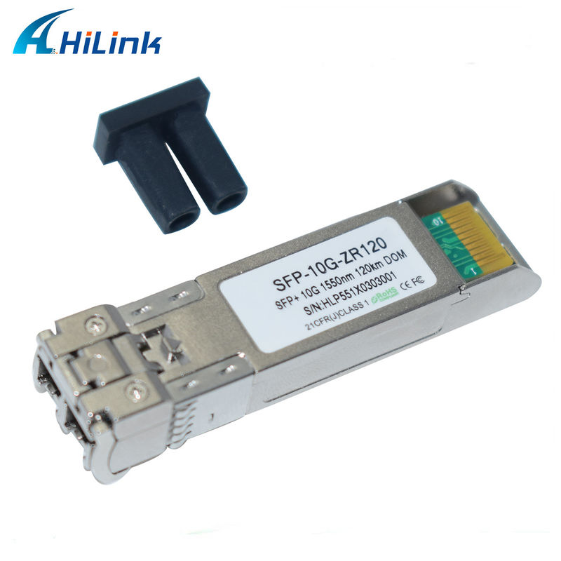 Hilink 10G Temel SFP+ ZR 120KM 1550NM Fiber Optic Equipment Optik Alıcı Modülü Uyumlu