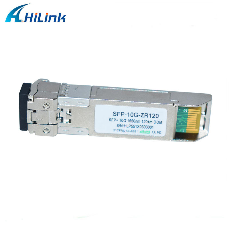Hilink 10G Temel SFP+ ZR 120KM 1550NM Fiber Optic Equipment Optik Alıcı Modülü Uyumlu