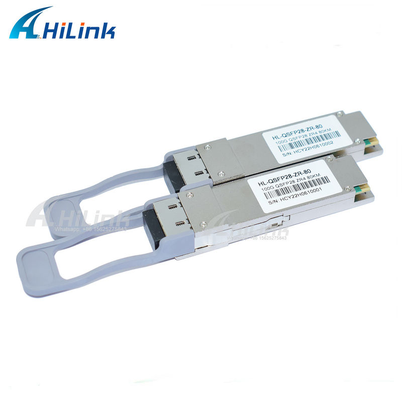 QSFP28 ZR4 80KM LWDM4 1295-1304NM LC Bağlantısı SOA+Pin Fiber Optic Transceiver İyi Fiyatlı İletişim ve Ağ Ürünü