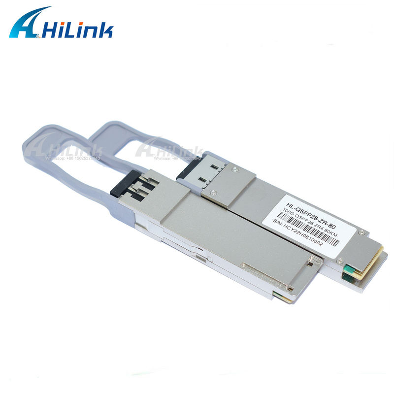 QSFP28 ZR4 80KM LWDM4 1295-1304NM LC Bağlantısı SOA+Pin Fiber Optic Transceiver İyi Fiyatlı İletişim ve Ağ Ürünü