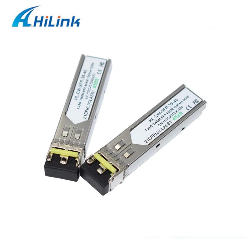 Çin Fabrikası 1000Base 1.25G SFP Çift LC Bağlantısı CWDM 40KM LC 1270-1610nm Optik Alıcı Fiber Optik Ekipman