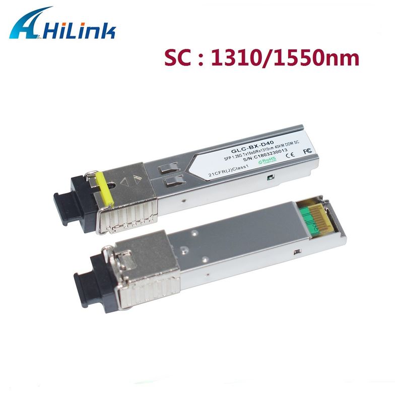 Hilink 1.25G SFP BIDI 40KM 1310/1490 ((1550nm) LC / SC Bağlantı Fiber Optic Modülü