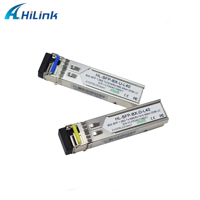 Hilink 1.25G SFP BIDI 40KM 1310/1490 ((1550nm) LC / SC Bağlantı Fiber Optic Modülü