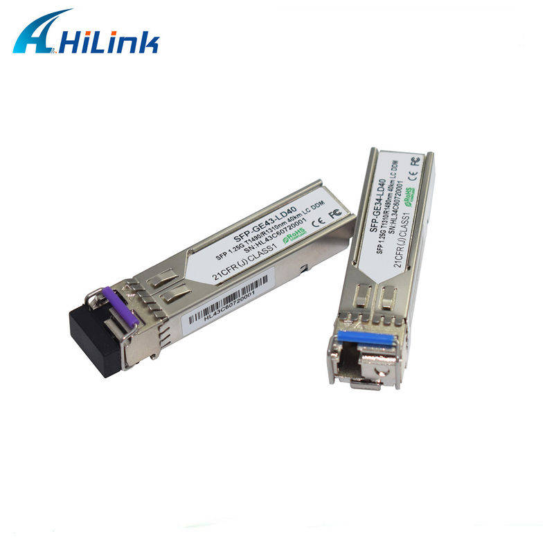Hilink 1.25G SFP BIDI 40KM 1310/1490 ((1550nm) LC / SC Bağlantı Fiber Optic Modülü