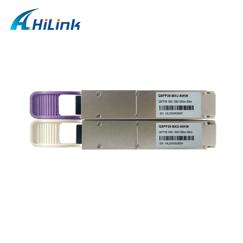 Uzun mesafe veri aktarımı için 100Gb/s 80Km QSFP28 ZR4 BIDI Alıcı Modülü