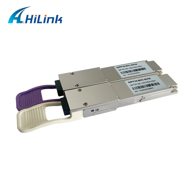 Uzun mesafe veri aktarımı için 100Gb/s 80Km QSFP28 ZR4 BIDI Alıcı Modülü