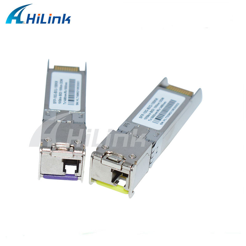 Uzun Mesafe Hilink 3 Yıllık Garanti 10G SFP+ BIDI 100KM 1490/1550NM EML+APD Alıcı Modülü