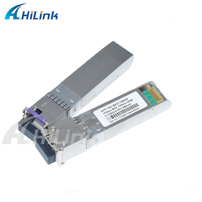 Uzun Mesafe Hilink 3 Yıllık Garanti 10G SFP+ BIDI 100KM 1490/1550NM EML+APD Alıcı Modülü