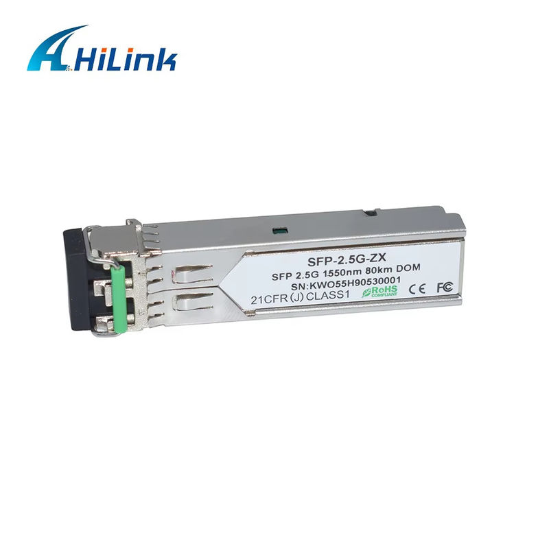 Profesyonel Fabrika 2.5G SFP 80KM 1550nm LC Bağlantısı Fiber Optic Modülü