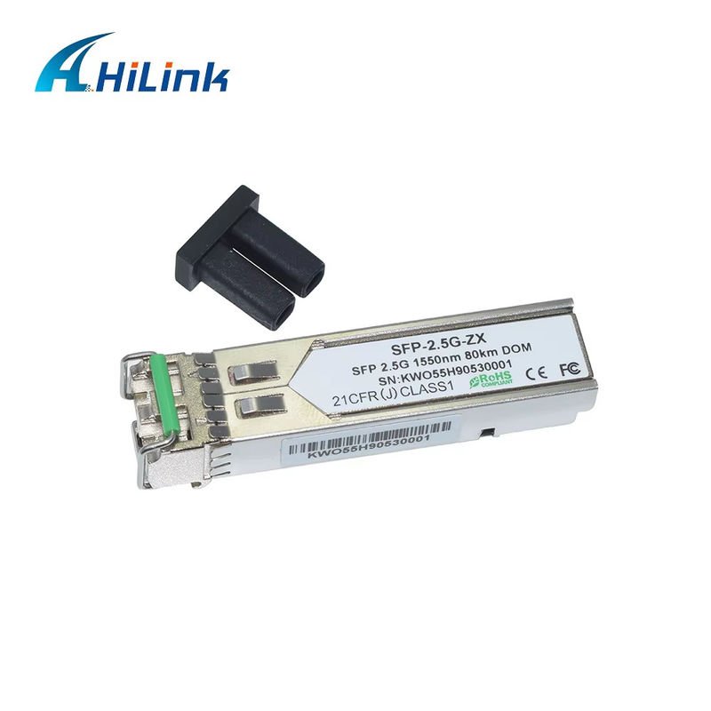 Profesyonel Fabrika 2.5G SFP 80KM 1550nm LC Bağlantısı Fiber Optic Modülü