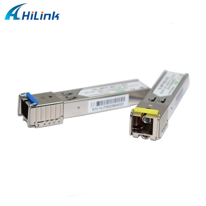 1.25G BIDI 1310/1550nm 3km SFP Alıcı-Verici, 0 ila 70C Sıcaklıkta Uzun Mesafeli Veri İletimi için