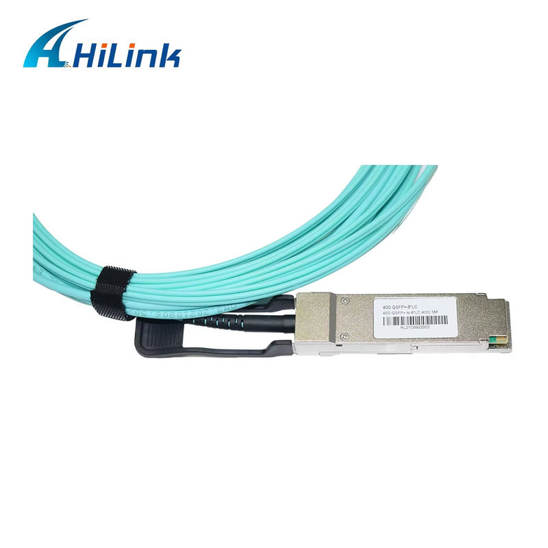 40G QSFP+ To 8xLC AOC 3M Breakout Çok Kısa Mesafeler İçin Aktif Optik Kablo