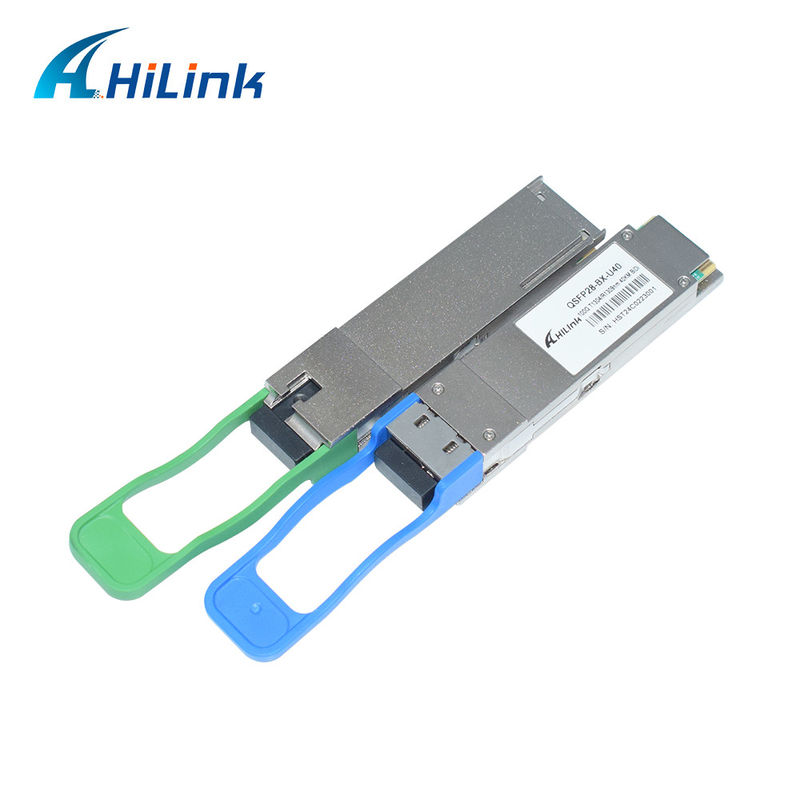 100G QSFP28 BIDI Optik Alıcı 40KM 100G-ER1-40 MSA EML lazer APD alıcısı 1309.14nm/1304.58nm