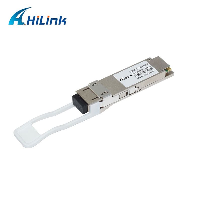 100Gb/s 60km QSFP28 Alıcı-Verici, Takılabilir, Çift Yönlü LC Konnektör, EML+PIN ve SOA, Tek Modlu, DDM