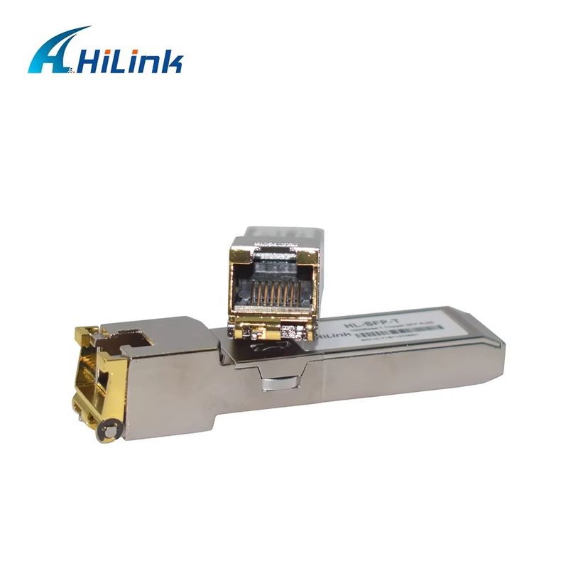 HL-SFP-T 1000BASE-T ve 10/100/1000BASE-T Bakır SFP Alıcı, Veri Hızı 0 ila 70C sıcaklık
