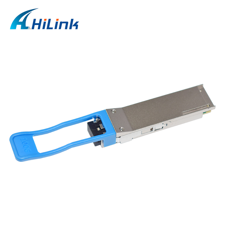 100Gb/s QSFP28 LR4 Optik Alıcı-Verici Modülü 20KM Tak Çıkar Dupleks LC Konnektör Tek Modlu RoHS Uyumlu