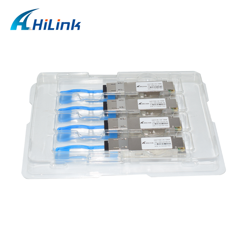 10KM Hot Pluggable 100Gb/s QSFP28 CWDM4 Optik Alıcı Modülü LAN WAN Ethernet Switches Router Uygulamaları için