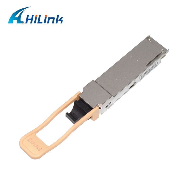 QSFP200G QSFP56 200G SR4 Takılabilir Optik Alıcı-Verici 70m@OM3 100m@OM4 FEC Tek MPO12 Çok Modlu Fiber RoHS uyumlu 200GBASE-SR4 Ethernet bağlantıları için Yüksek Hız Veri merkezleri