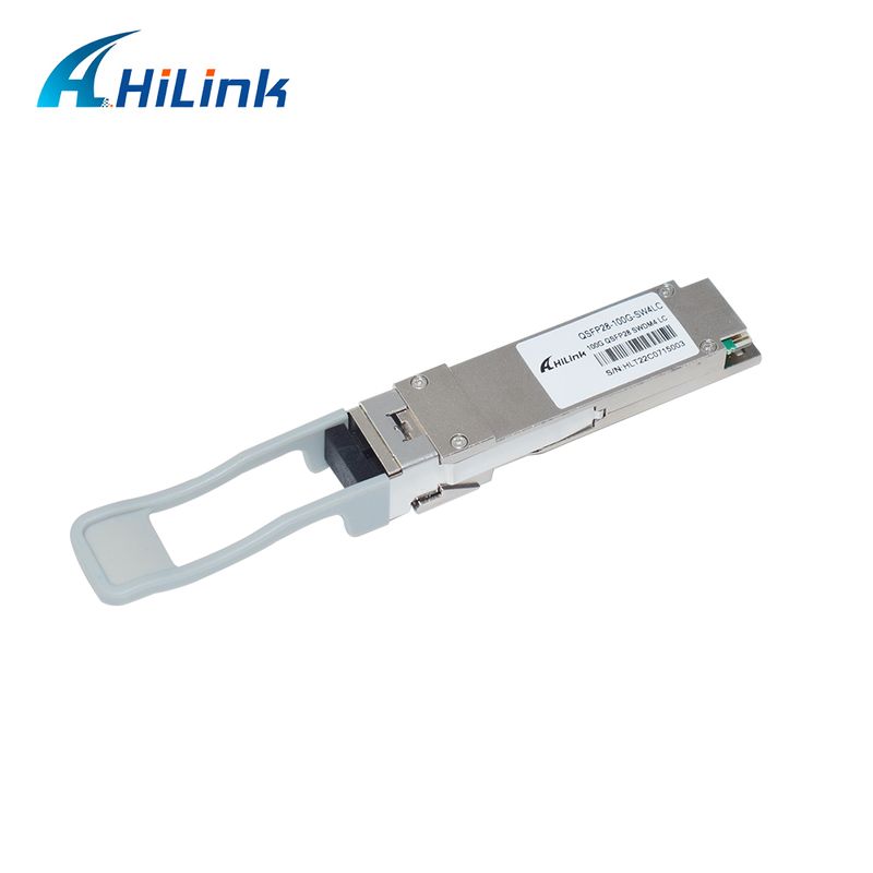 150m Mesafeli OM5 MMF ve Ethernet Bağlantıları için Dijital Teşhis Özellikli 100G QSFP28 SWDM4 Optik Alıcı-Verici