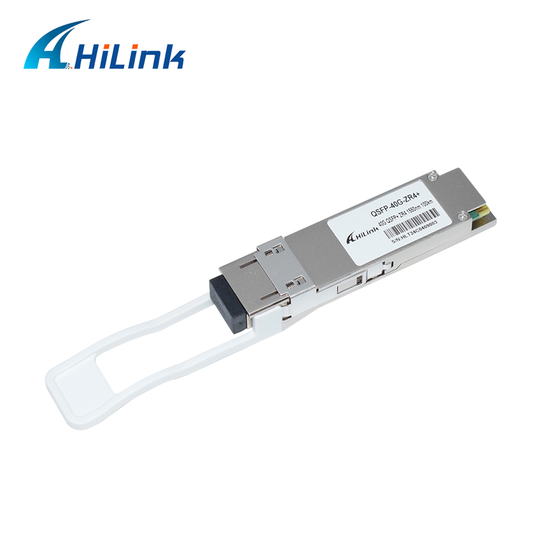40Gb/s QSFP+ 100km Optik Alıcı-Verici Sıcak Takılabilir C Bandı EML APD Çift Yönlü LC Konnektör Tek Modlu DDM RoHS Uyumlu 40G Ethernet için