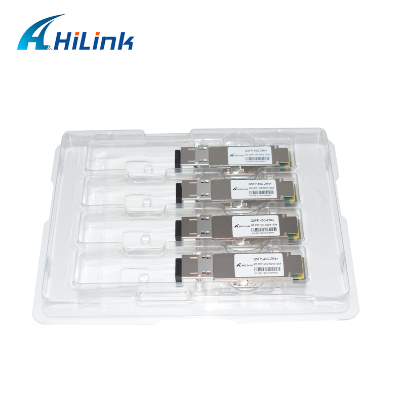 40Gb/s QSFP+ 100km Optik Alıcı-Verici Sıcak Takılabilir C Bandı EML APD Çift Yönlü LC Konnektör Tek Modlu DDM RoHS Uyumlu 40G Ethernet için